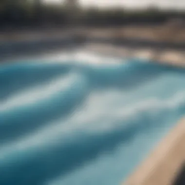 Detailed blueprint of a wave pool