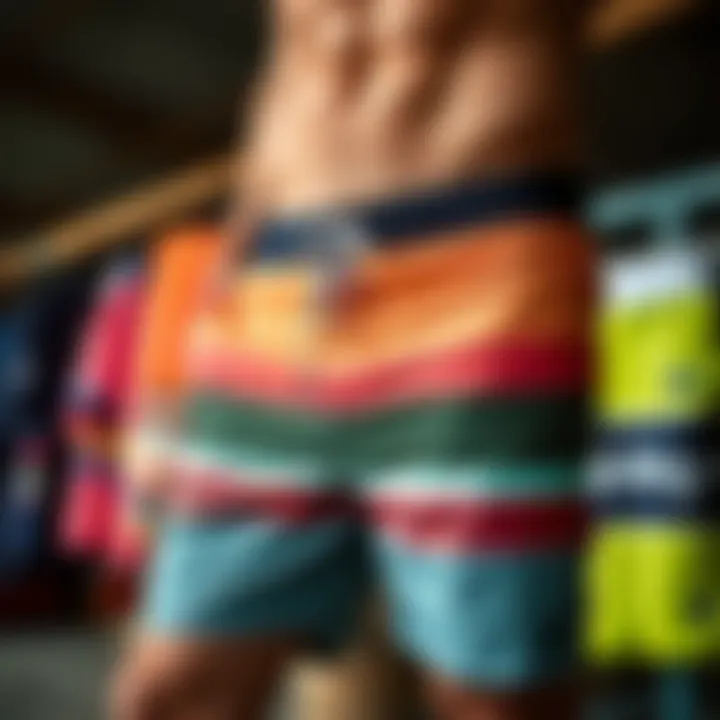 Stylish Billabong stretch boardshorts displayed in various colors