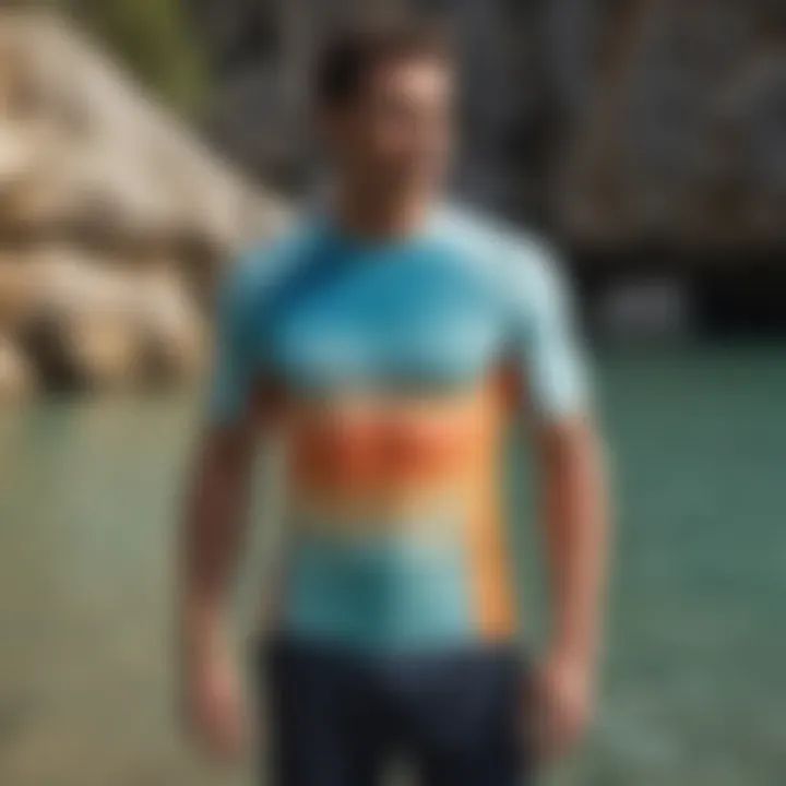 Stylish swim shirts designed for water activities