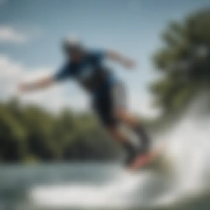 A rider demonstrating advanced techniques on a wakeboard