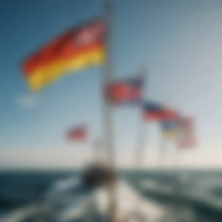 Usage of maritime flags in international communication