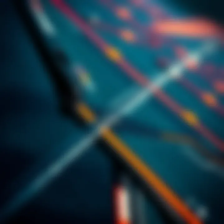 Detailed view of a speed foil kite's design