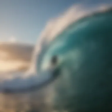 Thrilling wave riding on a reef break