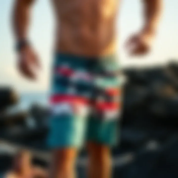 Billabong's innovative design elements in Greg Noll boardshorts