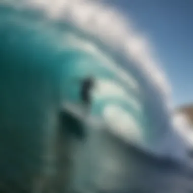 Wave Generation Technology in Action Close-up of the wave generation technology in action