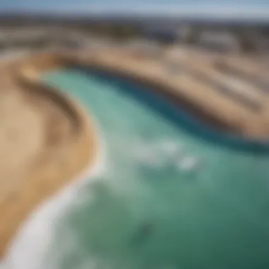 A panoramic view of a state-of-the-art wave pool facility