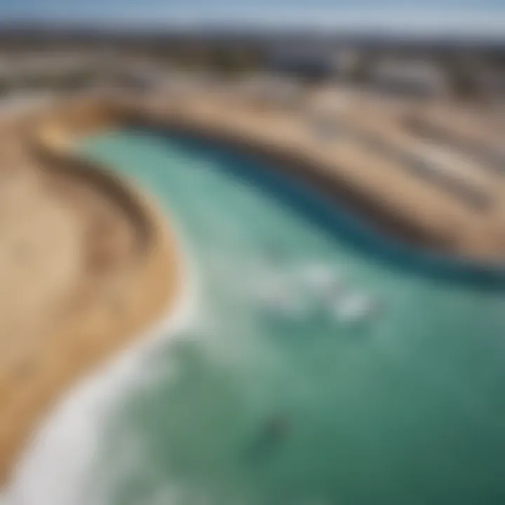 A panoramic view of a state-of-the-art wave pool facility