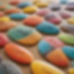 Different types of skimboard wax displayed