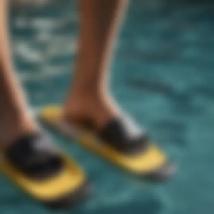 A well-maintained pair of swimming flippers