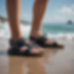 Mick Fanning sandals showcasing innovative design features