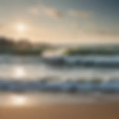 Scenic beach view in Duck, North Carolina