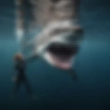Connection with a Shark Ocean Ramsey interacting with a majestic shark underwater