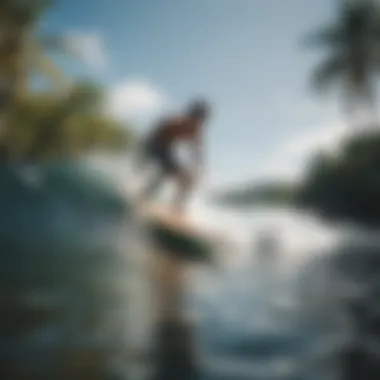 Local surfers enjoying the vibrant beach culture