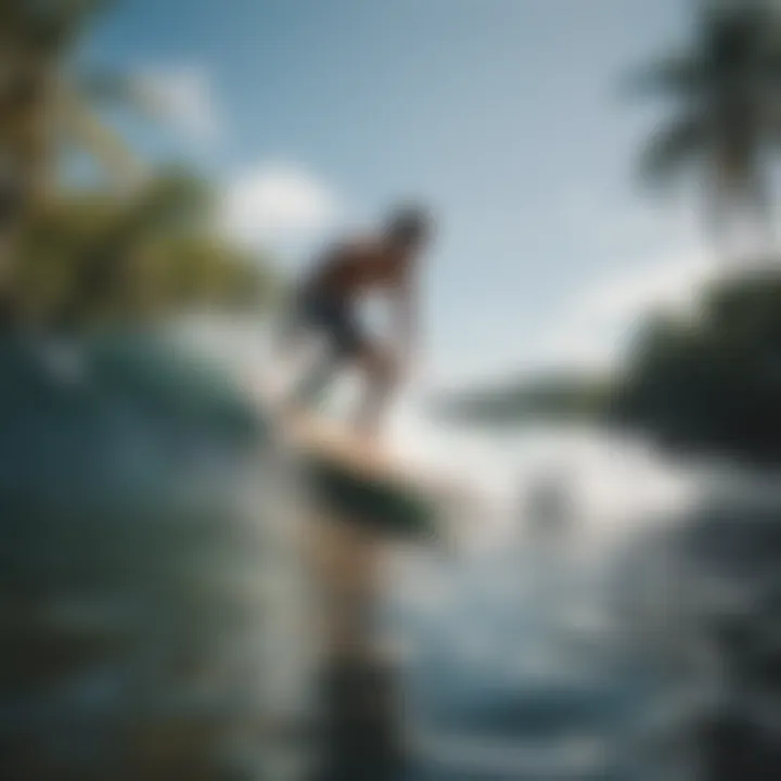 Local surfers enjoying the vibrant beach culture