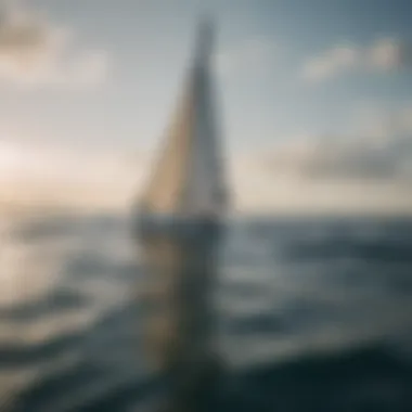 The Art of Sailing Sailing boat gliding across calm waters