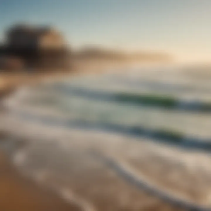 Vibrant beach scene filled with surfers and sunbathers enjoying the lively atmosphere of Huntington Beach.