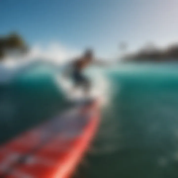 A vibrant surf culture scene at a popular surf pool