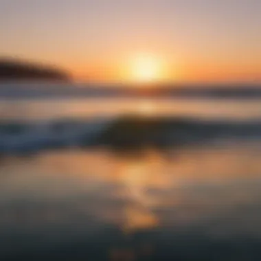 Reflections of Calm: Sunset by the Sea A serene ocean sunset view