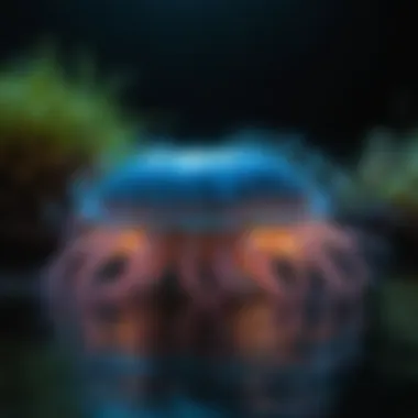 Bioluminescence: Nature's Underwater Light Show Breathtaking view of bioluminescent marine life