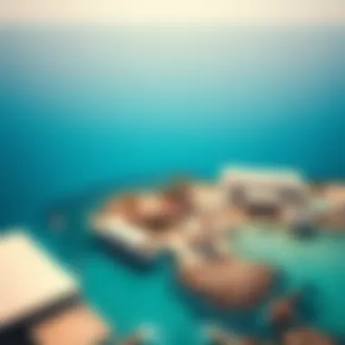 Aerial view of the Mediterranean Sea showcasing its turquoise waters