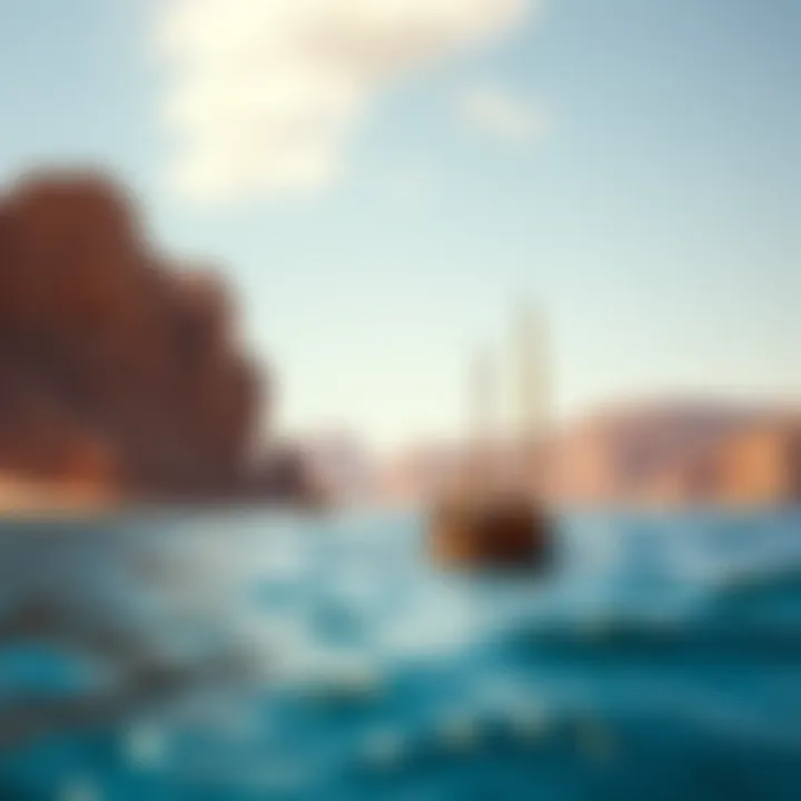 Illustration of the historical significance of the Red Sea in ancient trade routes