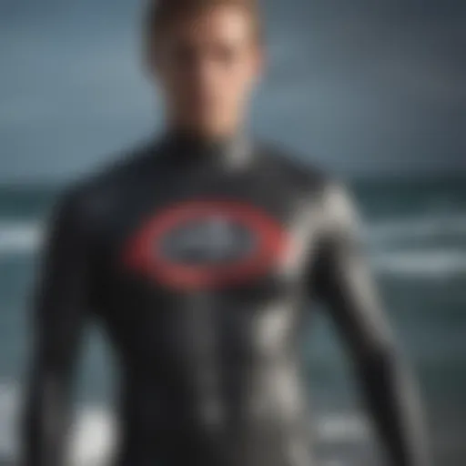 Detailed view of the Rip Curl Flashbomb wetsuit showcasing its innovative material