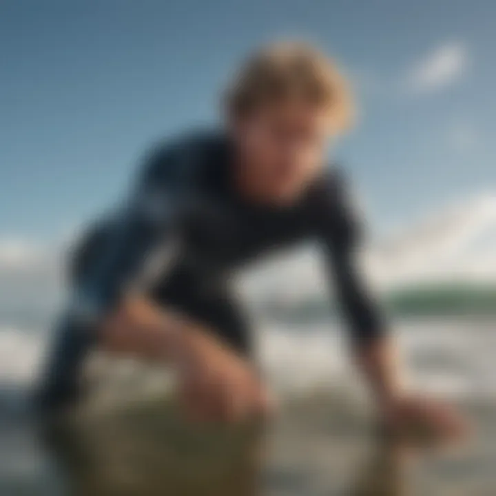 John John Florence involved in a beach clean-up