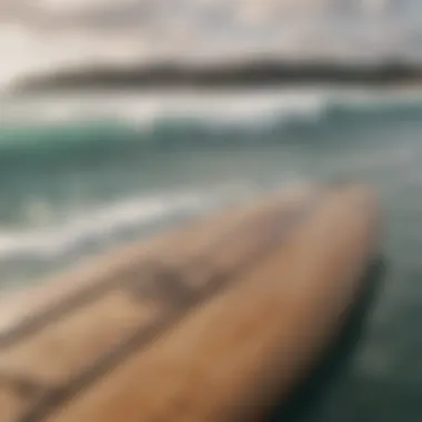 A close-up of John John Florence's unique surfboard design