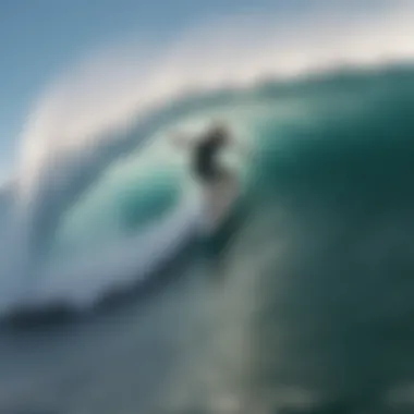 John John Florence Riding the Waves John John Florence surfing a massive wave