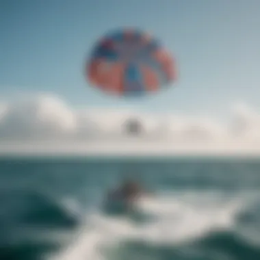 A group of friends enjoying a day of parasailing over the ocean