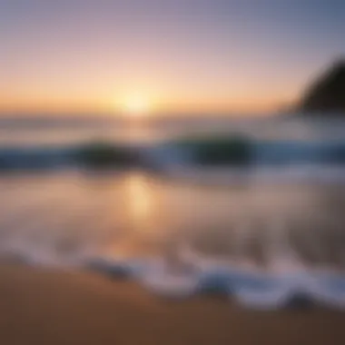 Twilight Tranquility A tranquil beach setting at twilight