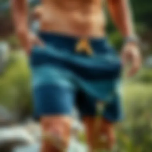 Stylish Volcom Frochickie shorts displayed outdoors