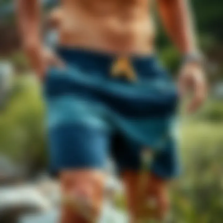 Stylish Volcom Frochickie Shorts in Nature Stylish Volcom Frochickie shorts displayed outdoors