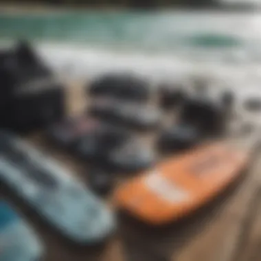 Gear Essentials for Wake Surfing Essential wake surfing gear laid out