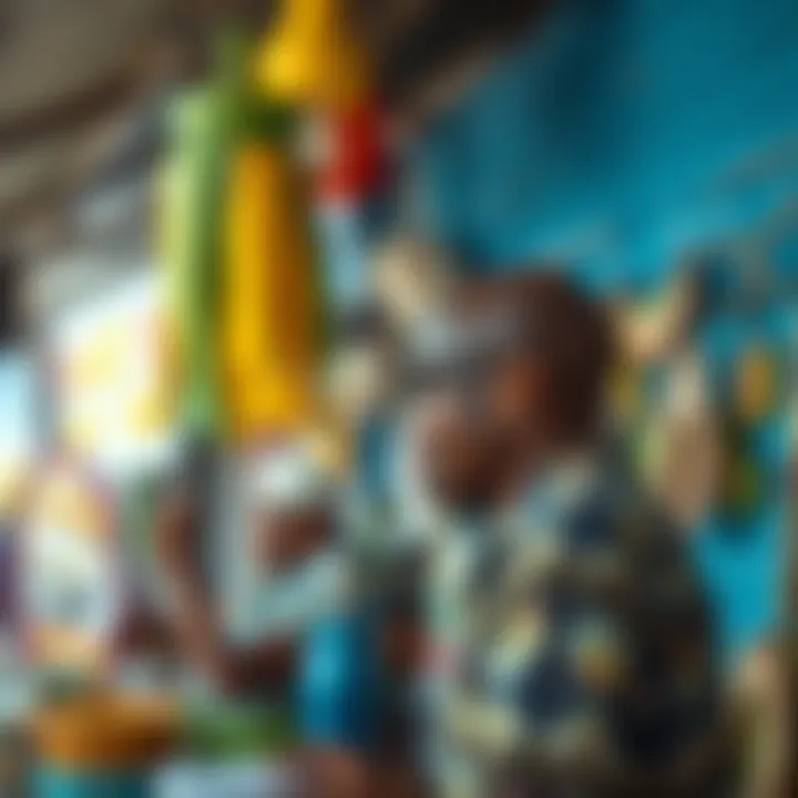 Vibrant local market showcasing Bahamian culture