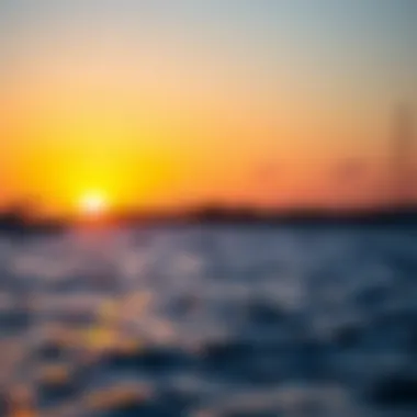 Scenic view of a sunset over Cat Island’s coastline