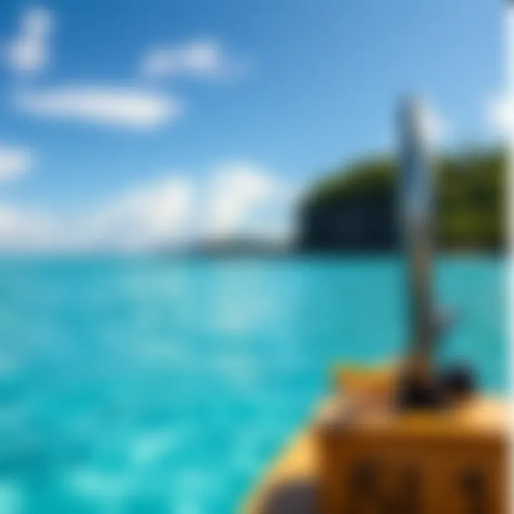 Glistening turquoise waters surrounding Cat Island