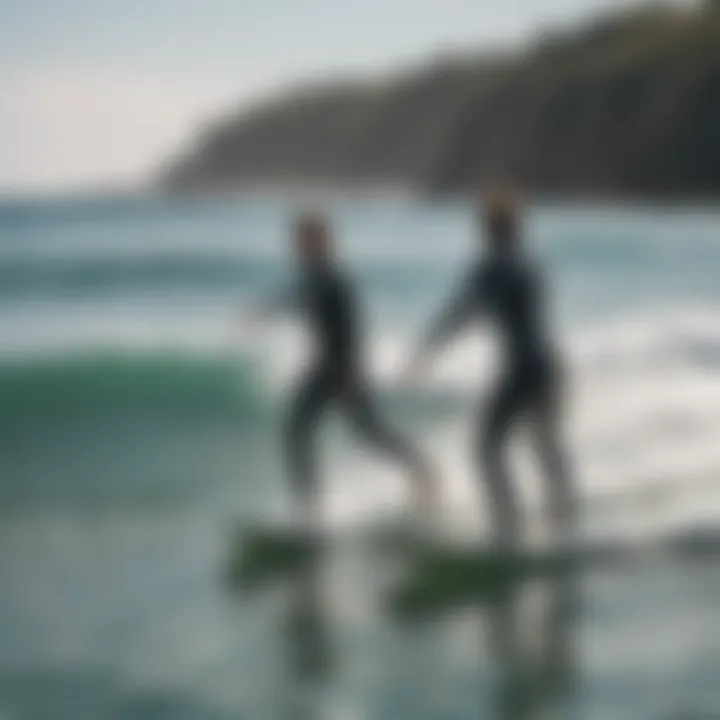 Surfers enjoying a perfect day on the water with optimal conditions