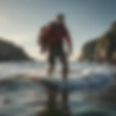 Person navigating coastal waters using a G Shock watch