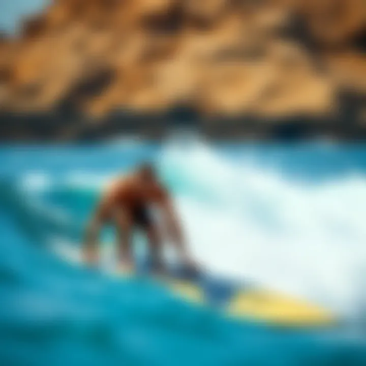 Surf-Specific Fitness Routine for Peak Performance A fitness regimen tailored for surfers, showcasing strength and flexibility exercises