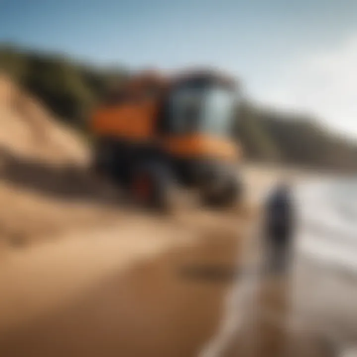 Efficient coastal sand cleaning operations