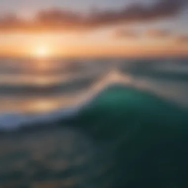 The Tranquil Beauty of the Ocean at Dawn A serene view of the ocean at sunrise