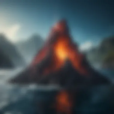 The Mysterious Underwater Volcano An underwater volcanic formation