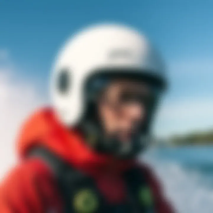 Safety Features of the Ion Helmet Illustration depicting the advanced safety features of the Ion Helmet.