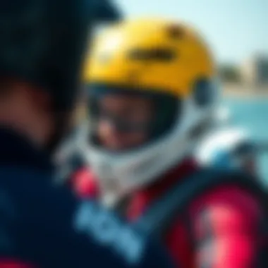 Ion Helmet in Action at a Watersport Event Real-world application of the Ion Helmet during a watersport event.