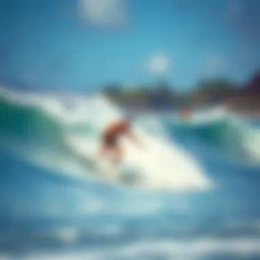 Surfers enjoying the waves at Ke Iki Beach