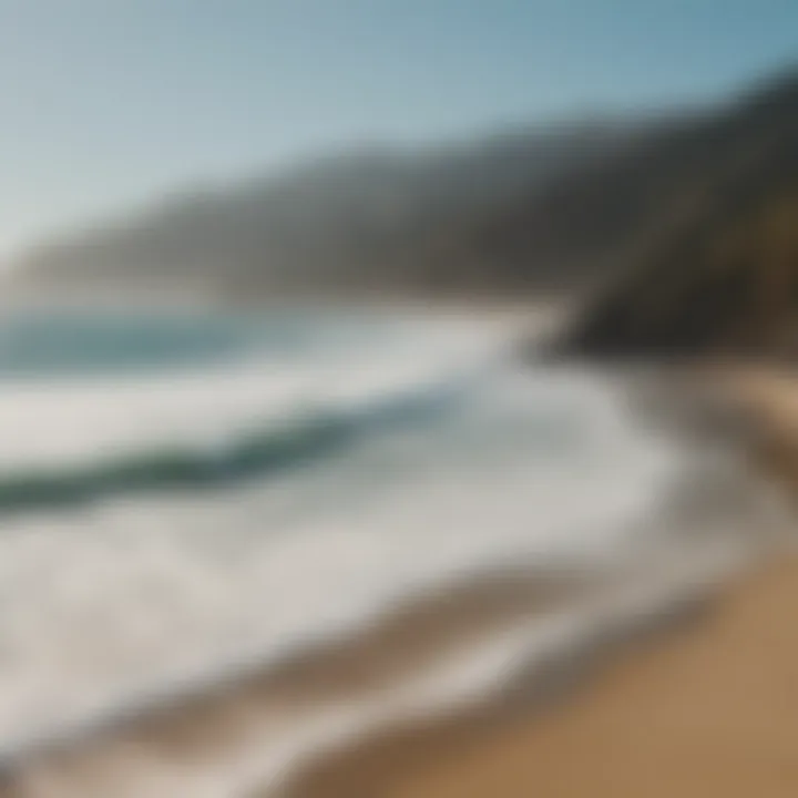 Malibu coastline showcasing perfect surfing conditions