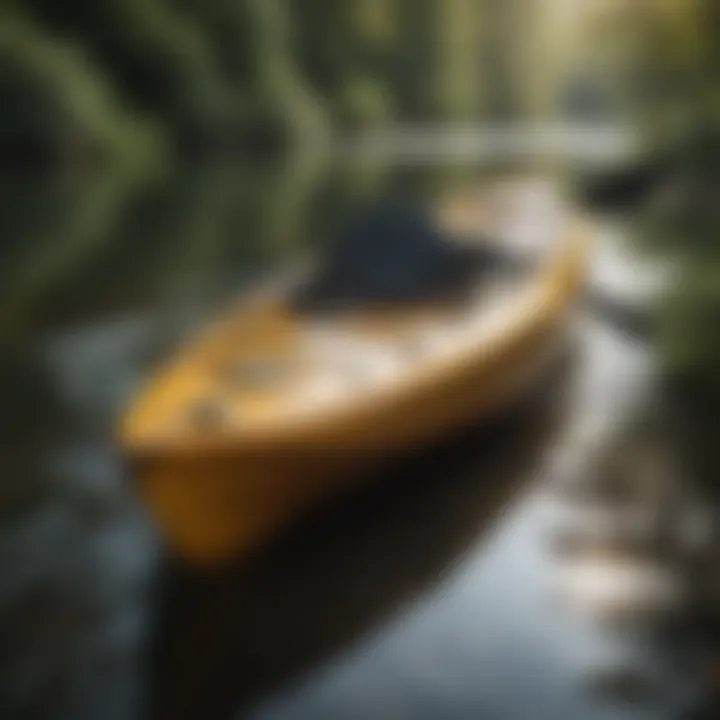 A well-maintained kayak with waxed surface