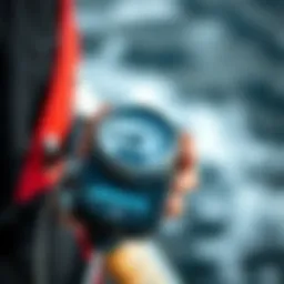 Professional anemometer used for wind speed measurement