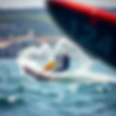 Analyzing wind patterns during a watersport event